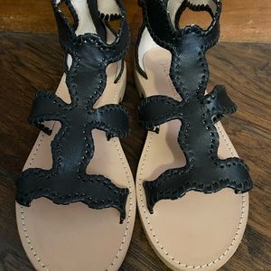 Black zip up Jack Rogers